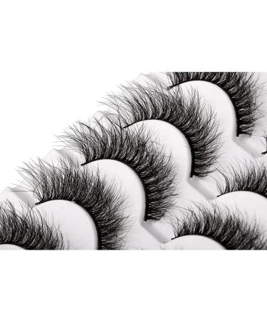 Buy 3D Volume Natural Mink Lashes | Fluffy Wispy Faux Mink Eyelashes Pack - International Shipping - Buy Online on GoSupps.com