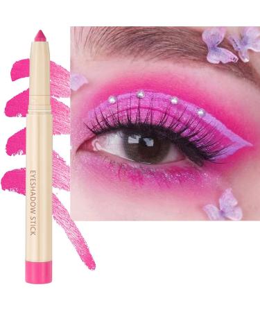 Pink Eyeshadow Stick Eyes Makeup Cream Matte Smooth Eyeshadow Pencil  Hypoallergenic Waterproof Long Lasting Eyeshadow  Create High-Impact  Multi-Dimensional Eyes Look (Pink Matte  05)