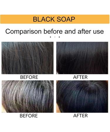  Holdes 2 Bar Soap For Grey Hair Solid Shampoo Anti White Hair Natural Grey Hair Removal Soap Solid Shampoo-Soap Restores Natural Hair Color And Nourishes Roots - Buy Online on GoSupps.com
