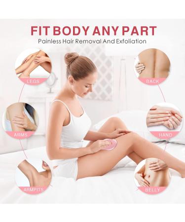 Crystal Hair Eraser - Reusable Hair Removal Tool for Men and Women - Painless Exfoliation - Magic Hair Remover for Back, Arms, Legs - Mistyrose - Buy Online on GoSupps.com
