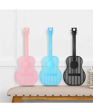 KKRAUS 4 Pack Plastic Guitar Fly Swatter Durable Manual Fly Swatters Long Handles Swat Set for Indoors Outdoor Mosquito Bee Spiders Flyswatter Black - Buy Online on GoSupps.com