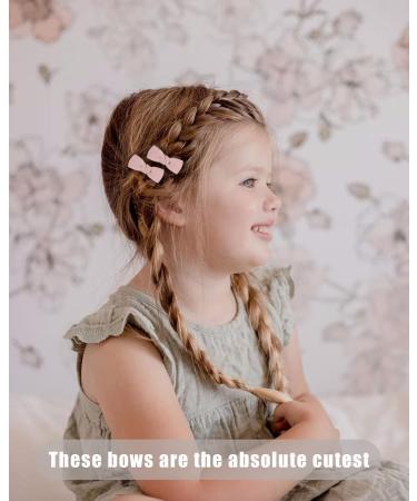 Jollybows 24 PCS Baby Hair Bow Clips - Mini Barrettes for Girls - Infant Fine Hair Accessories - Buy Online on GoSupps.com