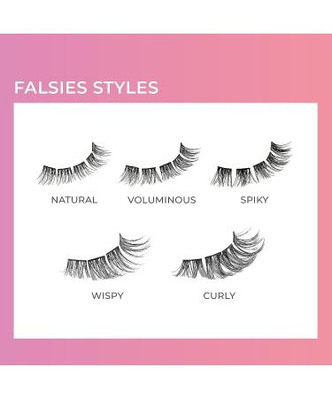 KISS imPRESS Press-On Falsies Eyelash Clusters Kit - Natural Black, Fuss-Free with Invisible Band - 24 Hours Flawless Wear, No Damage or Sticky Residue - Quick & Easy Application for Gorgeous Look - Buy Online on GoSupps.com