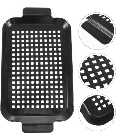 Yalych Enamel Grill Pan Nonstick Grill Pan BBQ Grill Plate Trays Skillet Griddle Pan for Indoor Outdoor Camping Stove for Vegetables Fish Meat Frying pan Black - Buy Online on GoSupps.com