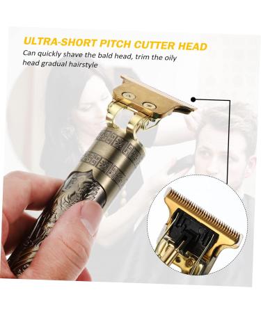 minkissy Electric Clippers Electric Trimmer Rechargeable Lint Shaver Cordless Hair Trimmer Hair Mustache Trimmer Hair Cutting Tool Hair Cutting Comb Aluminum Alloy Golden Clipper for Barber - Buy Online on GoSupps.com