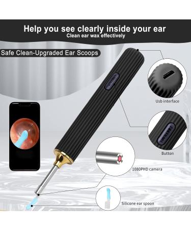 1080P Ear Wax Removal Kit with Camera for iPhone/Android - vLight Ear Cleaning Tool - Black - Buy Online on GoSupps.com