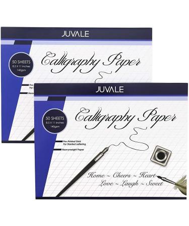 Calligraphy Paper Pad (2 Pack, 50 Sheets)