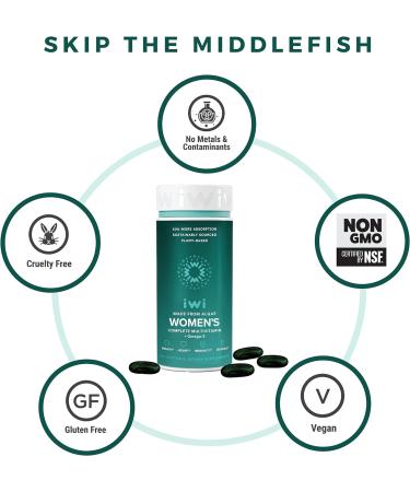 Iwi Women's Multivitamin with Vitamin A B1 B2 C D3 E Biotin Calcium Cranberry Extract DHA EPA Niacin Selenium Omega Fatty Acids Zinc - Vegan - 60 Gluten-Free Softgels - Buy Online on GoSupps.com