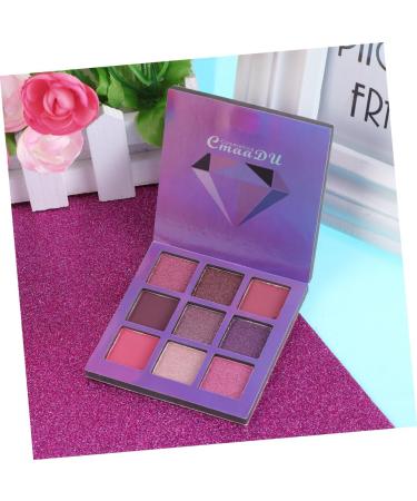 FOMIYES 9 Glitter Eye Shadow Metallic Eye Shadow Palettes Women Eye Shadow Eyeshadow Palette Sequins Flash 1 count (Pack of 1) Purple - Buy Online on GoSupps.com