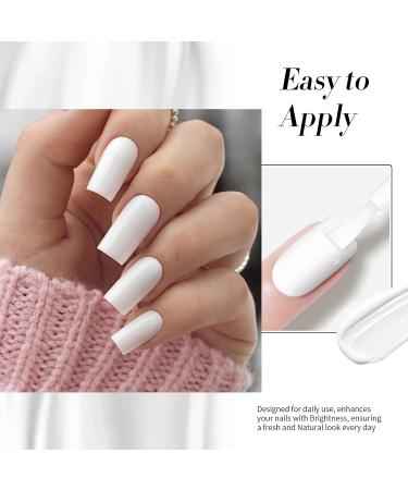 Born Pretty Hema-Free Gel Nail Polish - Halloween White Soak Off UV LED Polish for DIY Manicure | French Wedding Tips & Christmas Gift (15ml - Buy Online on GoSupps.com