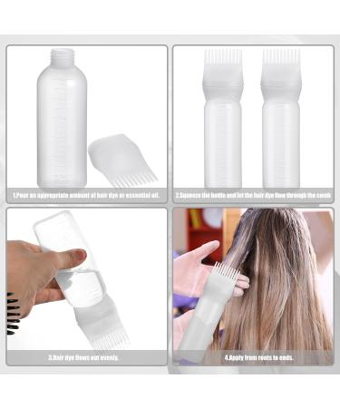 Paefiu Hair Oil Applicator Set - 3 Piece 170ml Bottle with Gradual Scale for Hair Oiling & Coloring - Buy Online on GoSupps.com