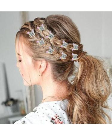Butterfly Hair Clips Butterfly Clips Butterfly Hair Accessories | Silver & White Butterfly Clips Cute Hair Clip for Wedding Girls Travel Women - Buy Online on GoSupps.com