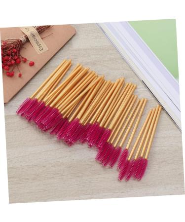 LALAFINA 100 Pcs Colored Mascara Eyelash Mascara Lash Applicator Makeup Eyelash Brush Stick Disposable 50 Pcsx2pcs Rosex2pcs - Buy Online on GoSupps.com