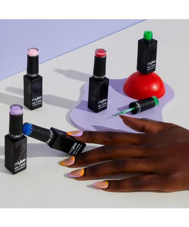 Mylee Liner Gel Nail Polish 7ml Tangerine Sorbet with Built-In Nail Art Brush | UV/LED Soak-Off Manicure Pedicure for Salon & Home Use | Long Lasting & Easy to Apply - MGL0128 - Buy Online on GoSupps.com