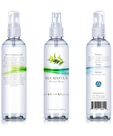 Luxury Eucalyptus Oil Steam Shower Spray - 8oz | Best Mist Essential Oil for Spa Rooms, Showers, and Baths - Buy Online on GoSupps.com