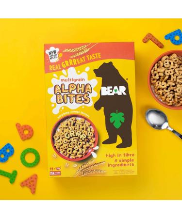 BEAR Alphabites C r ales multigrains pour enfants Haute teneur en fibres Saines 350 g (lot de 4) - Buy Online on GoSupps.com