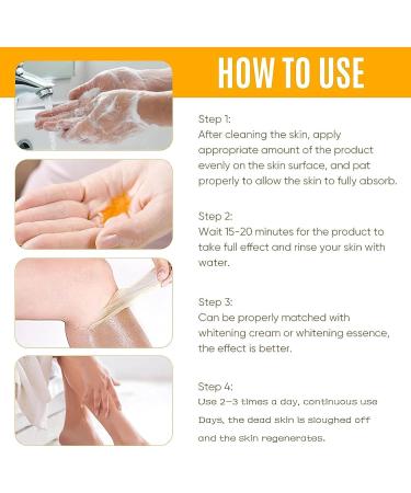 Yellow Peeling Oil Peeling Oil for Dark Skin Strong Peeling Oil Extra Strength Exfoliating Peeling Solution for Body All Skin Type - 110ML/3.66 OZ (2 PCS) - Buy Online on GoSupps.com