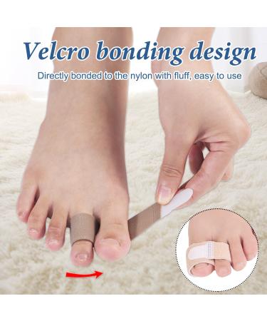 8PCS Hammer Toe Straighteners - Non-Slip Comfort Fit Toe Correctors for Bent Toes Claw Toes & Overlapping Toes Relief Beige - Buy Online on GoSupps.com