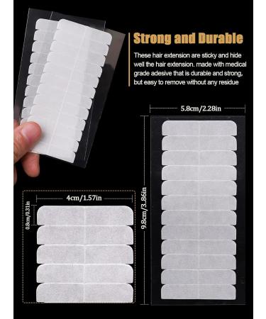 Ebanku 240-Piece Replacement Tape for Hair Extensions - High Adhesive Power Adhesive Strips (White) - Buy Online on GoSupps.com