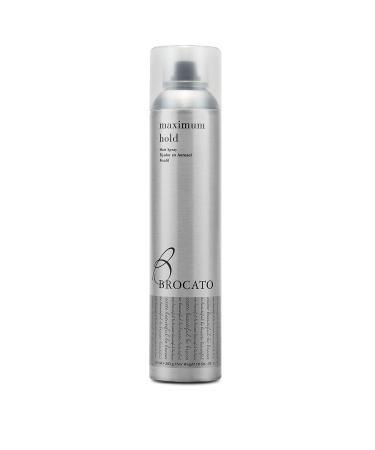 Brocato Maximum Hold Aerosol Hairspray by Beautopia Hair: Extra Strong Volumizing Finishing Spray for Styling - 10 oz 80% VOC