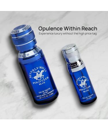 Beverly Hills Polo Club BHPC Men's Eau De Toilette Bonus Pack featuring 1.7 oz EDT + Bonus 0.5 oz EDT (Blue) - Buy Online on GoSupps.com