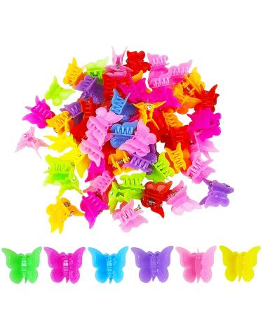 100 Packs Butterfly Hair Clips Girls Beautiful Mini Butterfly Hair Clips Hair Accessories for Girls and Women Random Color