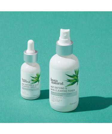 InstaNatural Age Defying & Skin Clearing Toner | Anti-Aging & Acne Treatment - 4 fl oz - Buy Online on GoSupps.com