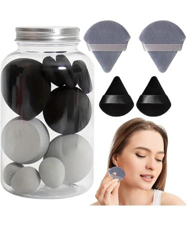 Make Up Sponges - 14 Soft Makeup Sponge | Beauty Egg Sponge | Powder Puff Long Lasting Beauty Sponge | Cosmetic Powder Puff Wet & Dry Makeup Sponge Set Use for Women Girlfriend Mother Wife Black - Buy Online on GoSupps.com