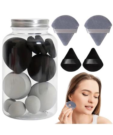Make up Sponges for Foundation Soft Makeup Sponge - Beauty Sponge & Powder Puff Versatile Wet & Dry Use Long Lasting for Women Black