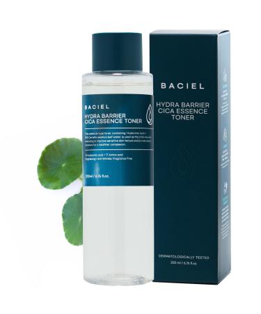 BACIEL - Hydra Barrier CICA Essence Toner 6.76 fl.oz - Unscented | Korean Face Hydrating Soothing Toner for Sensitive Oily Acne Prone Skin (Renewed 2023)