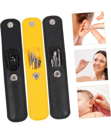 SOESFOUFU 3 Sets Ear Pick Spring Kit | Metal Ear Cleaner Tool for Ear Wax Removal & Massage - Buy Online on GoSupps.com