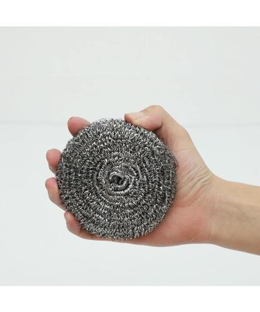 Dispensing Dish Brush Stainless Steel Wire Metal Pot Scrubber For Kitchen Clean 4Pcs (Clear One Size) Clear One Size - Buy Online on GoSupps.com