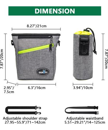 Wakytu Dog Training Passel - Waterproof Dog Food & Water Bottle Bag (3L) - Outdoor Essentials for Dog Owners - Buy Online on GoSupps.com