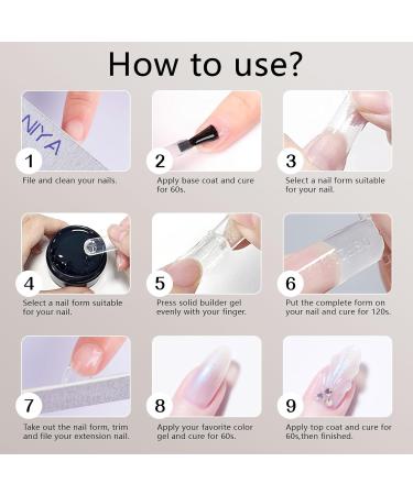 Buy Etyjo Builder Gel 50g - White Solid Nail Extension & Art Gel | Non-Stick 3D Carving Gel for Salon & DIY Use - International Shipping Available - Buy Online on GoSupps.com