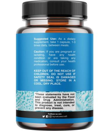 Natures Craft NAC Supplement 600mg - Glutathione Precursor for Liver Detox & Immunity - Brain & Lung Health Support - Buy Online on GoSupps.com