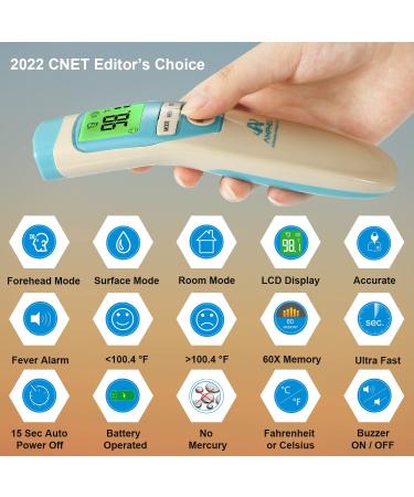 Amplim Non-Contact Infrared Forehead Thermometer for Babies & Adults - Medical Grade CA-2, Sand Castle - Buy Online on GoSupps.com