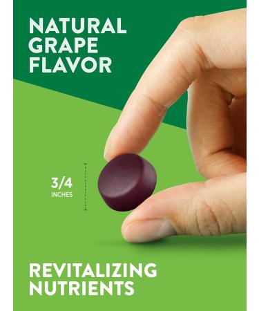 Iron Gummies 60ct Vegan Non-GMO & Gluten-Free Supplement with B Vitamins & Zinc Grape Flavor by Natures Truth - Buy Online on GoSupps.com