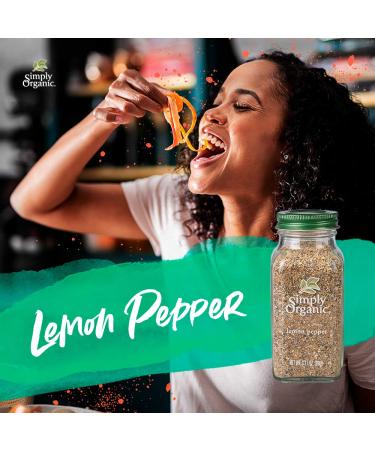 Simply Organic Lemon Pepper | Certified Organic Seasoning 3.17 oz - Buy Online on GoSupps.com