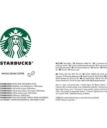 STARBUCKS Pike Place Roast Single-Origin Colombia Whole Bean Coffee 450g (Pack of 4) - Buy Online on GoSupps.com