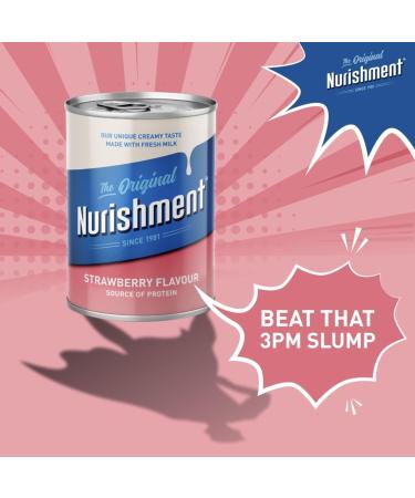 Nurishment Strawberry Flavour Milk Drink 400g (Pack of 6) - Buy Online on GoSupps.com