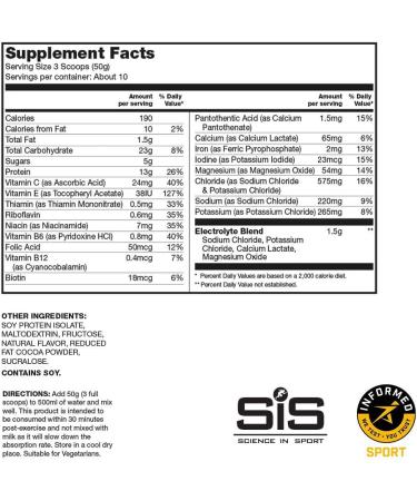 Science in Sport Rego Rapid Recovery Protein Shake Powder Chocolate 3.5 Pound (Pack of 1) - Buy Online on GoSupps.com