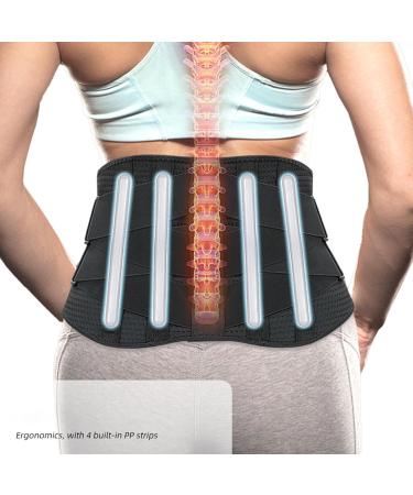 Breathable Lower Back Brace & Support Belt | Adjustable Lumbar Support for Pain Relief | Ideal for Home & Work - Buy Online on GoSupps.com