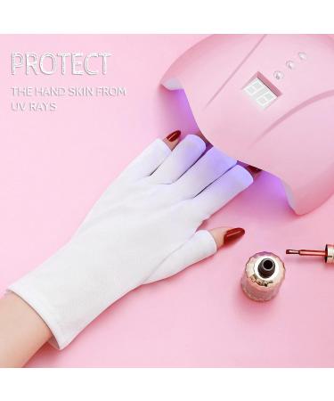 Nail Gloves UV Shield Gloves Fingerless Gloves Nail Art Dryer Tool Prevent Hand Sunburn for Manicure Gel Drying 3 Pairs - Buy Online on GoSupps.com