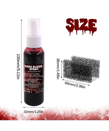 Fake Blood Splatter Spray 2.1oz - Perfect for Halloween Decorations & SFX Makeup - Buy Online on GoSupps.com