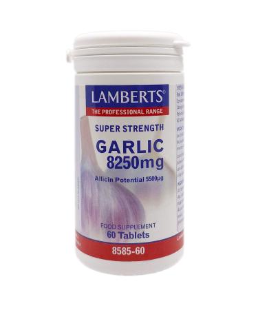 Lamberts 8585-60 Garlic 8250mg 60comp Plastic White