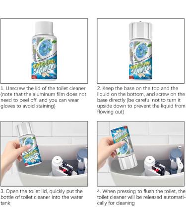 Toilet Cleaner - 100ml Upgraded Automatic Release Toilet Tank Cleaner Toilet Deodorizer - Long-Lasting Toilet Bowl Freshener Against Tough Stains Household Cleaner for Bathroom Shakven - Buy Online on GoSupps.com