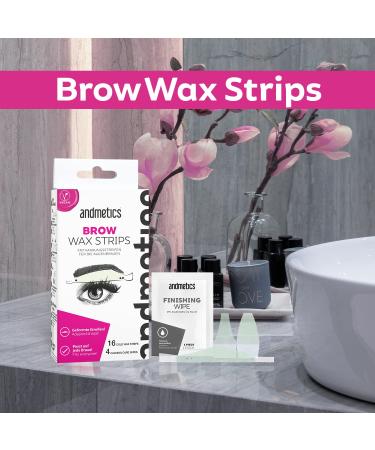 Andmetics Eyebrow Wax Strips for Women | Perfect Natural Eyebrow Shape | No More Plucking | Eyebrow Template for Coloring - Buy Online on GoSupps.com