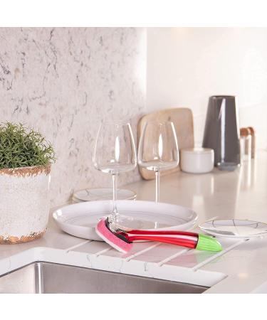 Dishmatic 3PK Fillable Washing Up Brush with Handle - Color Varies | Refillable Design for Easy Cleaning - Shop Now! - Buy Online on GoSupps.com