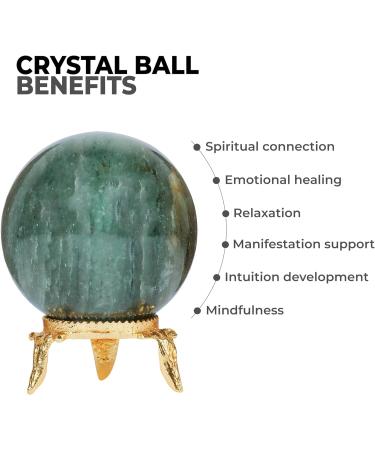 Green Jade Stone Crystal Spheres - Meditation Decor & Altar Supplies - Buy Online on GoSupps.com