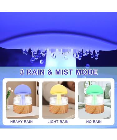 Rain Cloud Humidifier with Remote Control - GUKKK 3 in 1 Aroma Diffuser & 7 Color Night Light | 500ml for Office & Bedroom - Buy Online on GoSupps.com